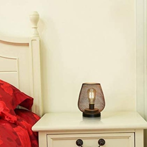 JHY DESIGN Set of 2 Metal Cage LED Lantern Battery Powered Cordles...