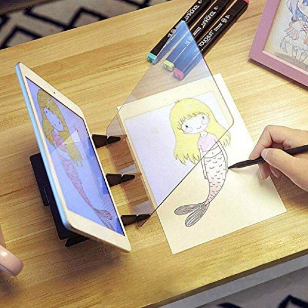 DIY Drawing Tracing Pad Optical Lenses Sketch Wizard Painting Board Drawing  Mould Painting Reflection Tracer Art Stencil Tool Draw Projector Copy Pad 