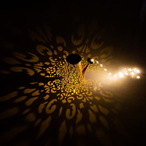 Solar Lights Outdoor Garden Decor, Large Hanging Lantern Waterproo...