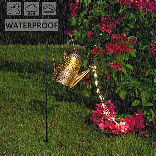 Solar Lights Outdoor Garden Decor, Large Hanging Lantern Waterproo...