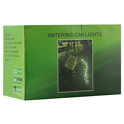 Solar Lights Outdoor Garden Decor, Large Hanging Lantern Waterproo...