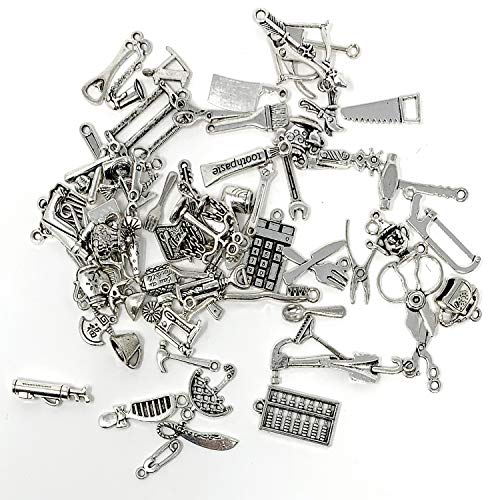 65PCS Home Tool Charms Collection, JIALEEY Wholesale Bulk Lots Ant...