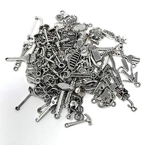 65PCS Home Tool Charms Collection, JIALEEY Wholesale Bulk Lots Ant...