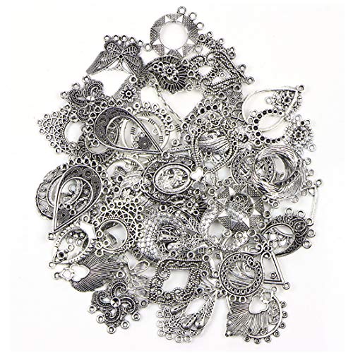 JIALEEY Antiqued Tibetan Silver Earring Chandelier Earring Jewelry...