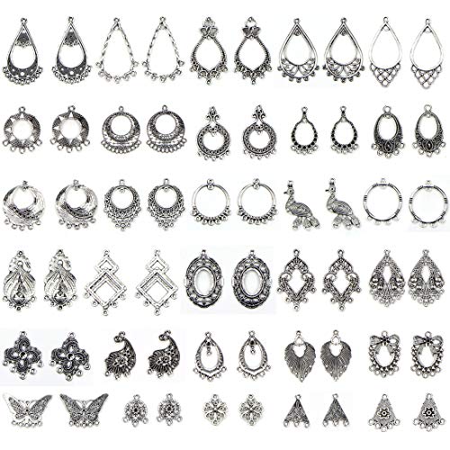 JIALEEY Antiqued Tibetan Silver Earring Chandelier Earring Jewelry...