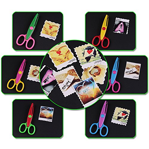 Jialeey Plastic Kids Design Safety Art Scissors Creative Crafts Sc...