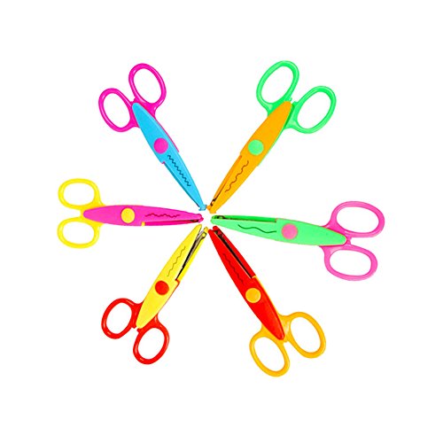 Jialeey Plastic Kids Design Safety Art Scissors Creative Crafts Sc...