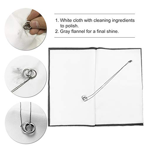 2 Pack Large Size Silver Polishing Cloth - 11 X 14 Silver Polish...