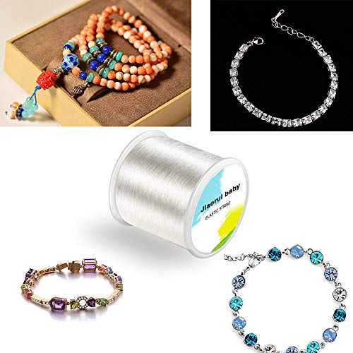 320 FT Jewelry Cord, Elastic Bracelet Rope Crystal Beading Cords, ...