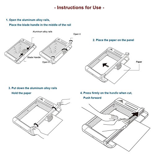 Jielisi 3-Way 12.6 Inch A4 size Rotary Trimmer Cutter Perforate ...