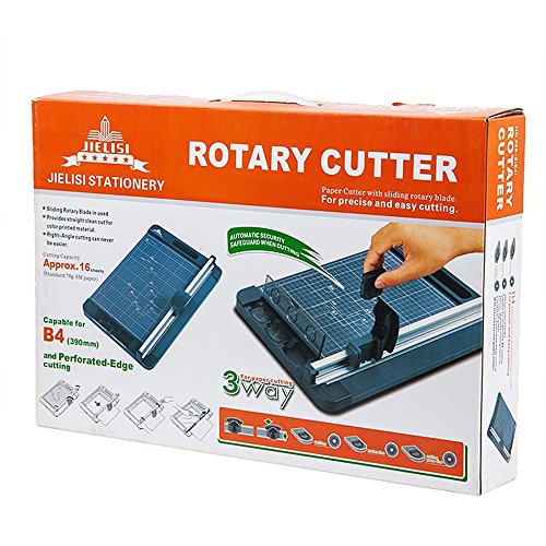 Jielisi 3-Way 12.6 Inch A4 size Rotary Trimmer Cutter Perforate ...