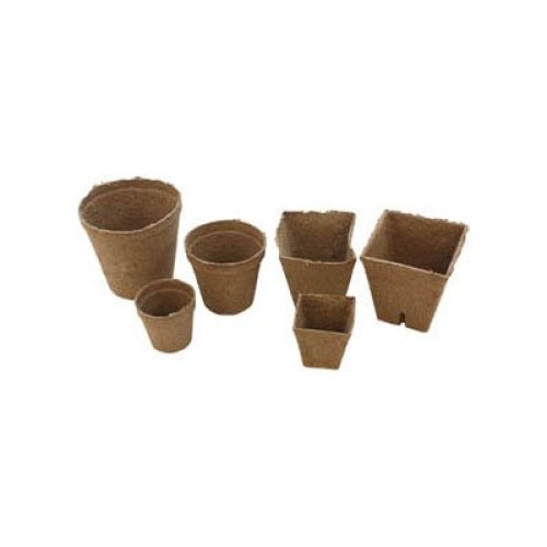 Bulk Case Jiffy Peat Pots - Variety of Sizes 800, 3.5 Square x 3...