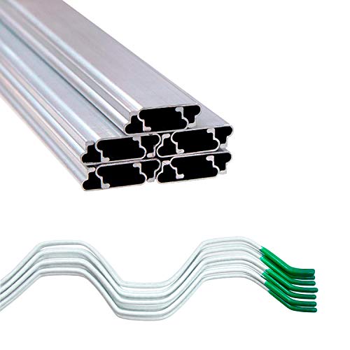 Jiggly Greenhouse Wire and Channel Kit | 1 x 6.5 Aluminum Greenh...