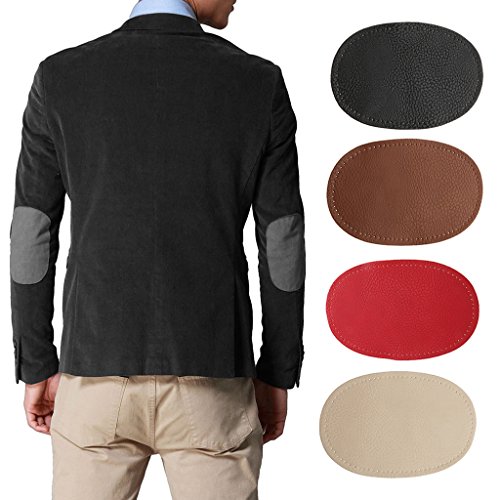 Jili Online 2 pieces Pu Leather Patch Sew On Patches Repir Elbow K...
