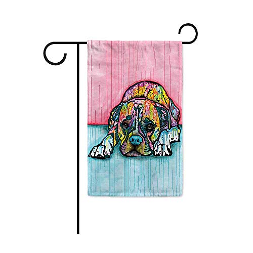 JillnJacks Boxer Design Garden Flags - Dean Russo Art Pet Yard Flag