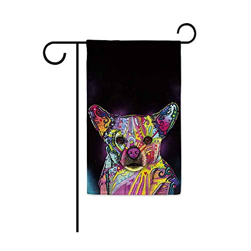 JillnJacks Chihuahua Garden Flags - Dean Russo Art Pet Flags