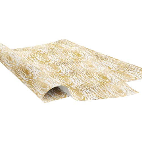 Jillson & Roberts Printed Gift Tissue 20 x 30, Golden Wood Grain...
