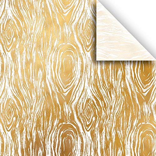 Jillson & Roberts Printed Gift Tissue 20 x 30, Golden Wood Grain...