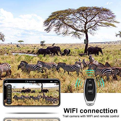 JINDUN WiFi Trail Camera 20MP 1080P Night Vision Motion Activated,...