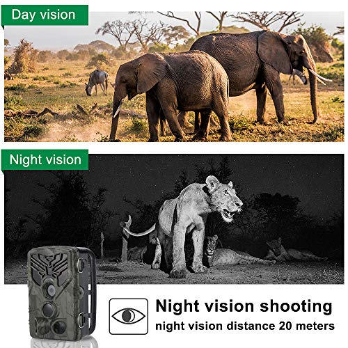 JINDUN WiFi Trail Camera 20MP 1080P Night Vision Motion Activated,...