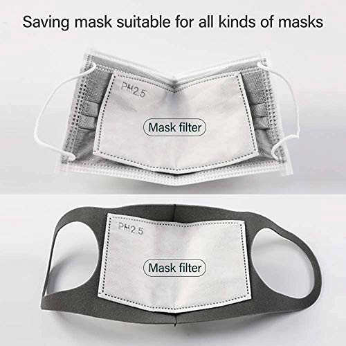 100 PCS PM2.5MASK Activated Carbon Filter, 5 Layers Replaceable An...
