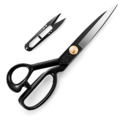 Sewing Scissors, Professional 10 Inch Fabric Dressmaking Scissors ...