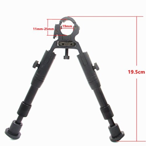 JINSE Clamp-on Bipod,6.2-6.7 Inches Dragons Claw Universal Foldabl...