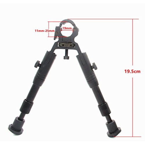 JINSE Clamp-on Bipod,6.2-6.7 Inches Dragons Claw Universal Foldabl...