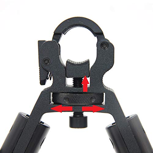 JINSE Clamp-on Bipod,6.2-6.7 Inches Dragons Claw Universal Foldabl...
