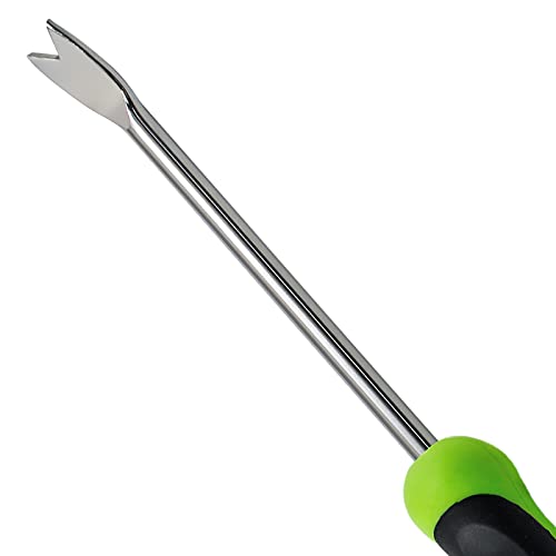 Jiozermi 1 Pieces Hand Weed Puller Tool, Stainless Steel Pronged G...