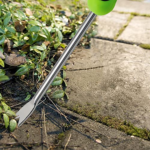 Jiozermi 1 Pieces Hand Weed Puller Tool, Stainless Steel Pronged G...