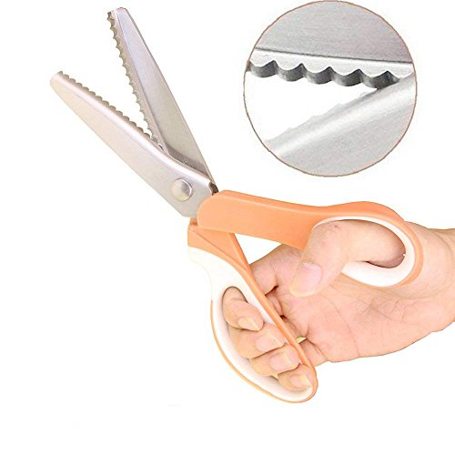 JISTL Pinking Shears for Fabric, Stainless Steel Handled Professio...
