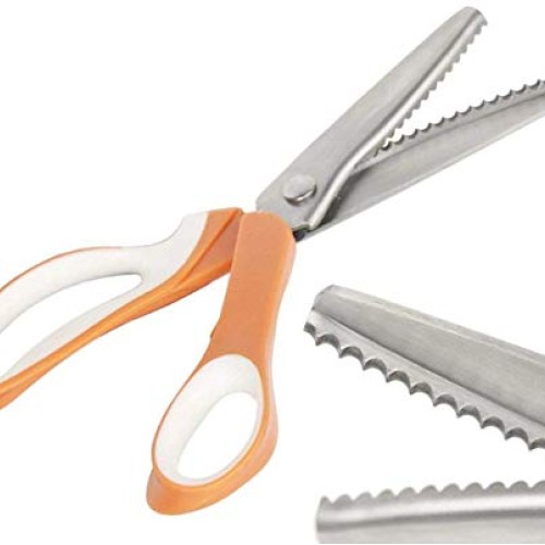 JISTL Pinking Shears for Fabric, Stainless Steel Handled Professio...