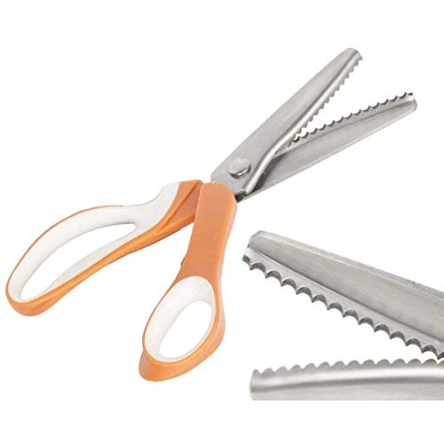 JISTL Pinking Shears for Fabric, Stainless Steel Handled Professio...