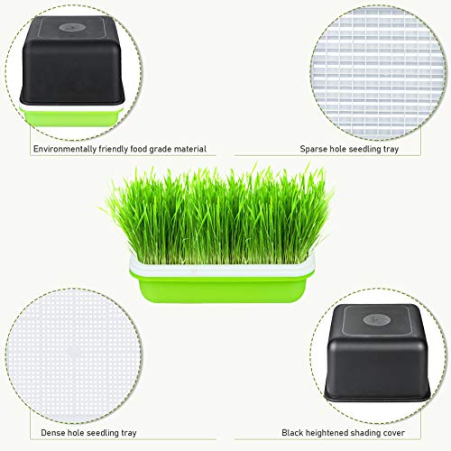 Jitnetiy Seed Sprouter Tray Bean Sprout Grower Seedling Tray Sprou...