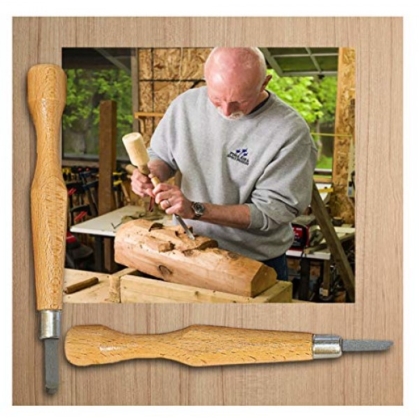 JJ CARE Wood Carving Kit - Premium Wood Whittling Kit 10 Wood