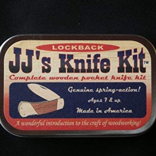 JJs LockBack Wooden Pocket Knife Kit - Great for teaching proper ...