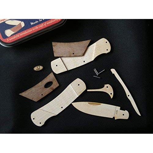 JJs LockBack Wooden Pocket Knife Kit - Great for teaching proper ...