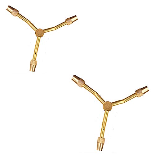 JJZXZQ Garden Sprinklers, 360° Rotating Lawn Sprinkler with 3 Arms...