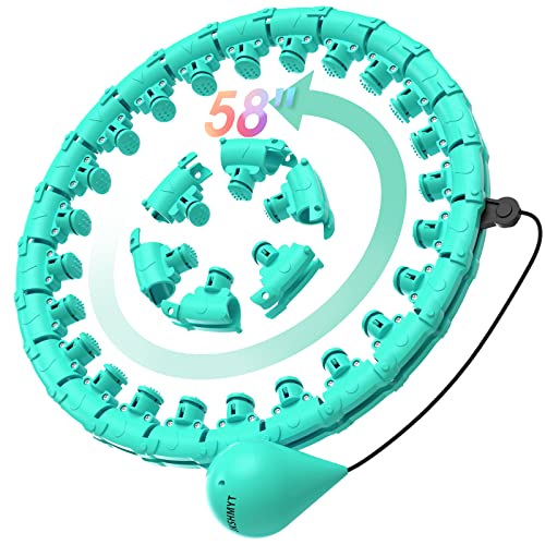 JKSHMYT Weighted Hula Hoops for Adults Weight Loss, Infinity Fit H...