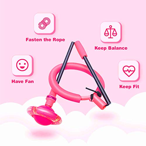 Jmarfiyo Skip It Ball, Foldable Ankle Skip Ball for Kids, Colorful...