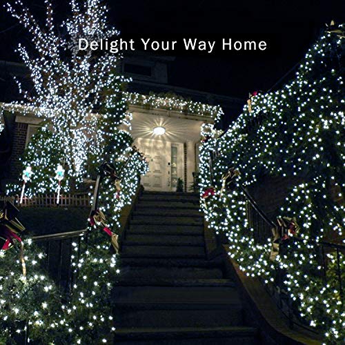 JMEXSUSS 2 Pack Solar String Light 200LED 75.5ft 8 Modes Solar Chr...