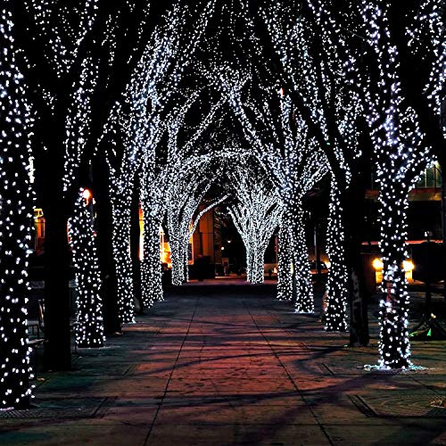 JMEXSUSS 2 Pack Solar String Light 200LED 75.5ft 8 Modes Solar Chr...