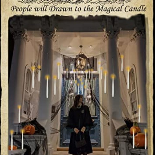 Floating Candles with Wand, 20 PCs Magic Hanging Candles, Flickeri...