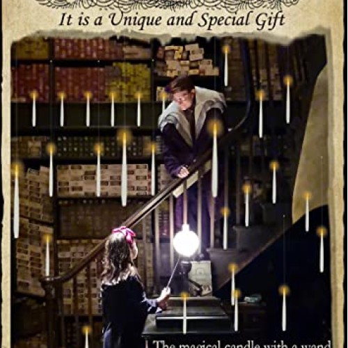 Floating Candles with Wand, 20 PCs Magic Hanging Candles, Flickeri...