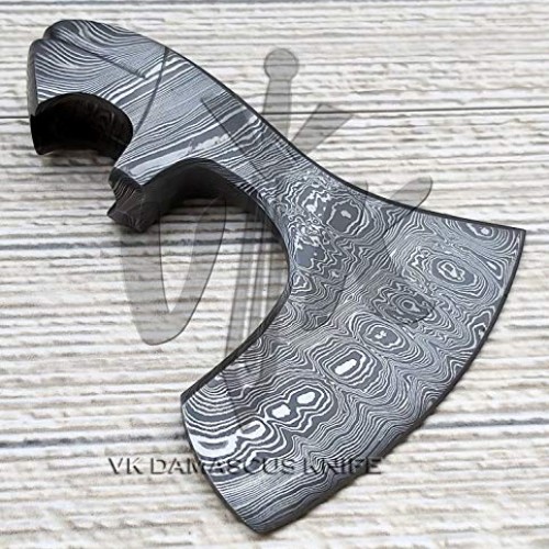 JNR Traders Handmade Damascus Steel Axe/Hatchet Head Forged Damasc...
