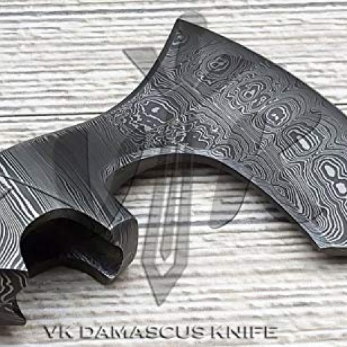 JNR Traders Handmade Damascus Steel Axe/Hatchet Head Forged Damasc...