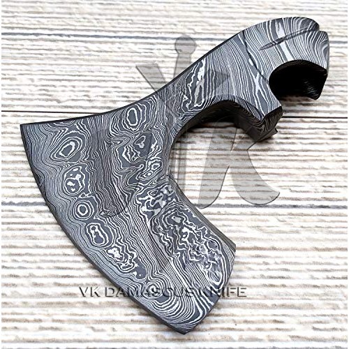 JNR Traders Handmade Damascus Steel Axe/Hatchet Head Forged Damasc...