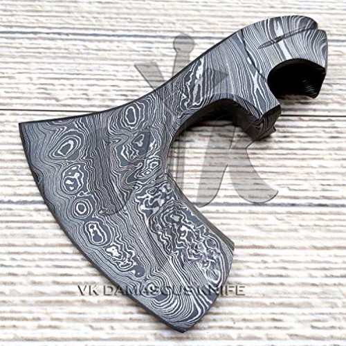 JNR Traders Handmade Damascus Steel Axe/Hatchet Head Forged Damasc...