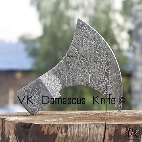 JNR Traders Handmade Damascus Steel Axe/Hatchet Head Forged Damasc...